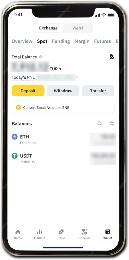 binance estratto conto
