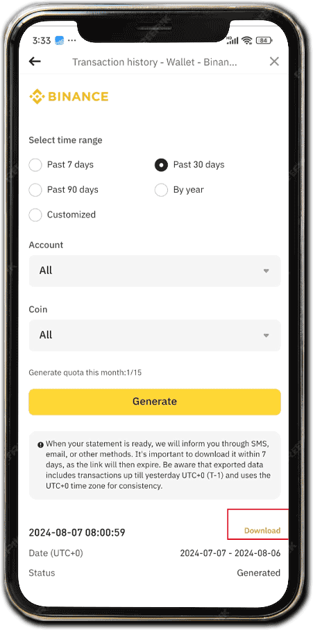 binance scarica
